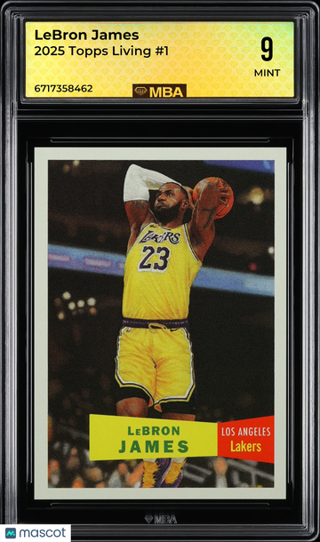 2025 Topps Living LeBron James #1 MBA 9