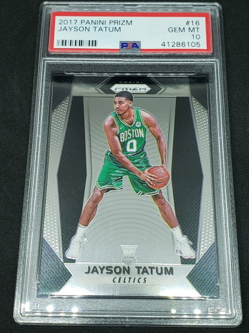 2017-18 Jayson Tatum Prizm PSA 10 RC Rookie Card