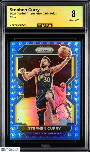 2021 Panini Prizm Stephen Curry #154 NBA 75th Prizm MBA 8