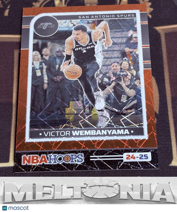 2024-25 Hoops Victor Wembanyama #165 Premium Prizms Lazer Red SN