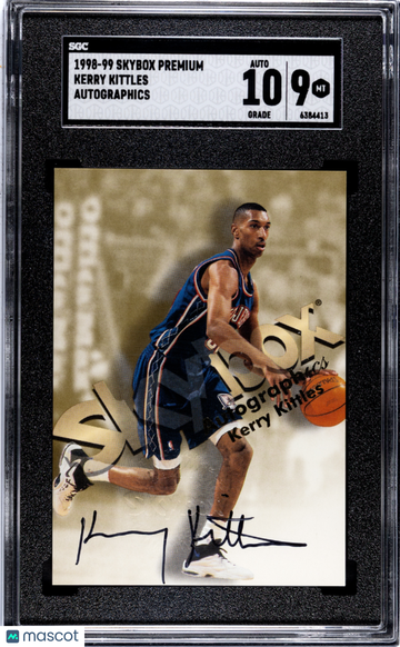 1998 Skybox Premium Kerry Kittles Autographics SGC 9 Auto 10