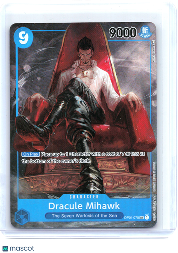 Romance Dawn Dracule Mihawk Foil Super Rare (Parallel) #OP01-070