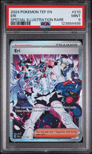 2024 Pokemon Scarlet and Violet Temporal Forces Special Illustration Rare Eri #210 PSA 9