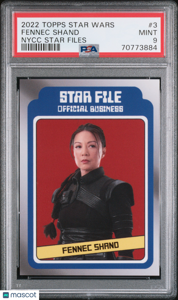 2022 Topps Star Wars Nycc Star Files Fennec Shand #3 PSA 9