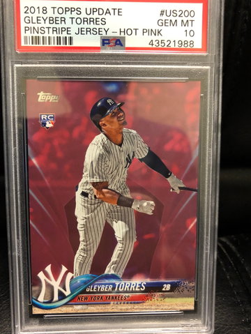 Gleyber Torres 2018 Topps Update Mother’s Day /50 PSA 10