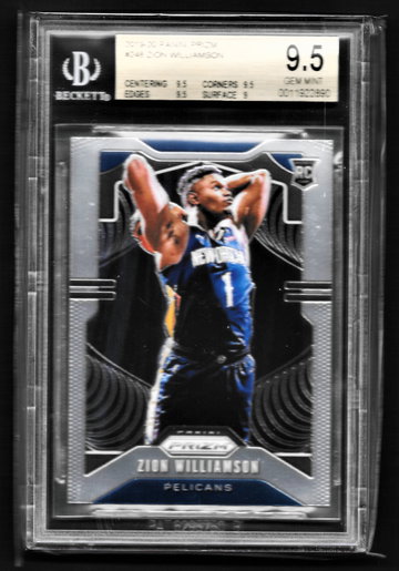 Zion Williamson 2019-20 Panini Prizm #248 BGS 9.5 (0011922890)