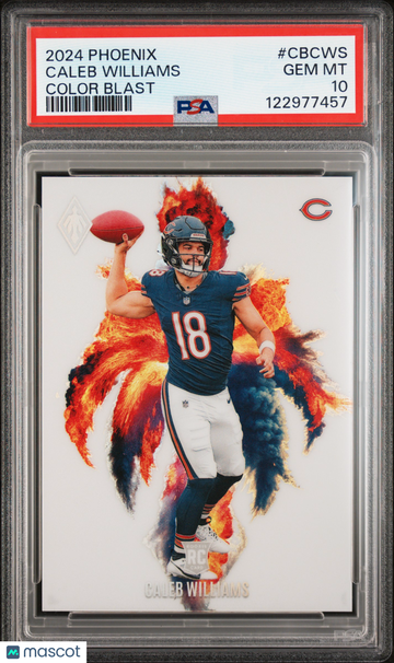 2024 Panini Phoenix Color Blast Caleb Williams #CBCWS PSA 10