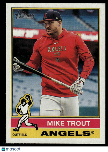 2025 Topps Heritage Mike Trout #119c