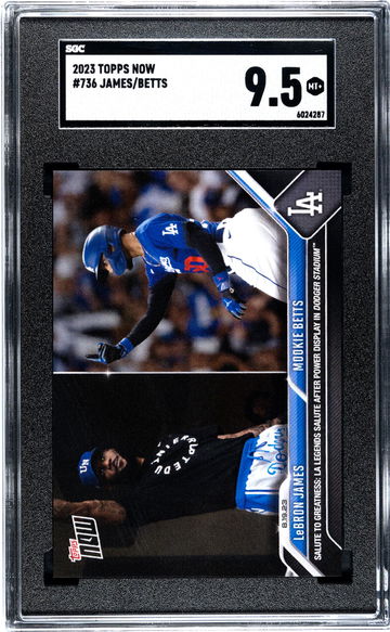 2023 Topps Now LeBron James/Mookie Betts #736 SGC 9.5