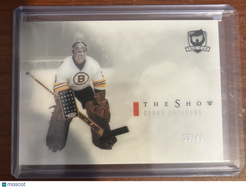 2021 UD The Cup Show Black Gerry Cheevers #SB-15 White