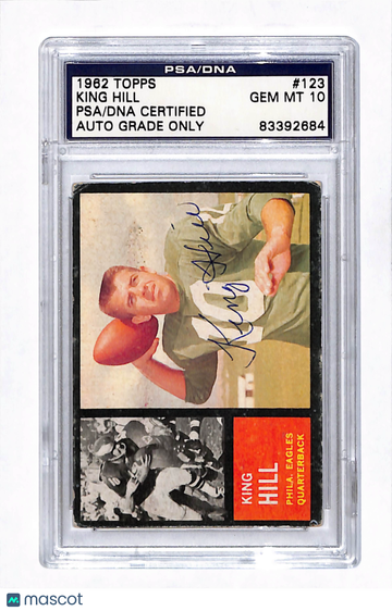 1962 Topps King Hill #123
