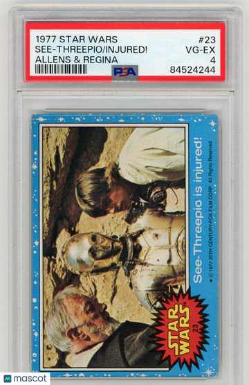 1977 Star Wars Allens & Regina See-Threepio Injured! #23 PSA 4