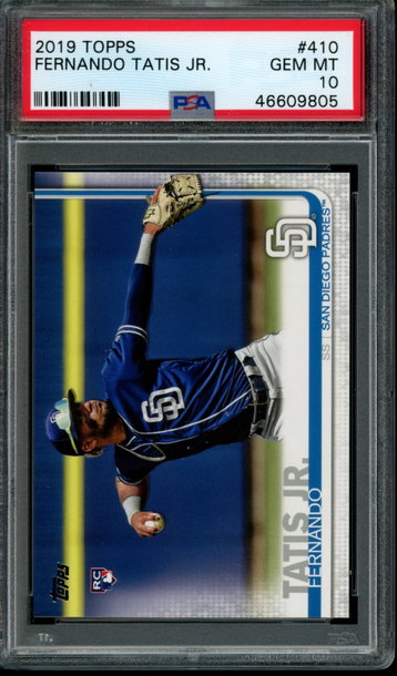2019 Topps #410 Fernando Tatis Jr. Series 2 PSA 10 GEM MINT 
