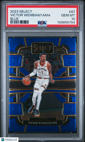 2023 Panini Select Victor Wembanyama #87 Blue PSA 10