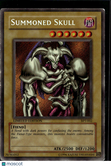 2002 Yu-Gi-Oh! Booster Pack Collectors Tins Summoned Skull Secret Rare Limited Edition