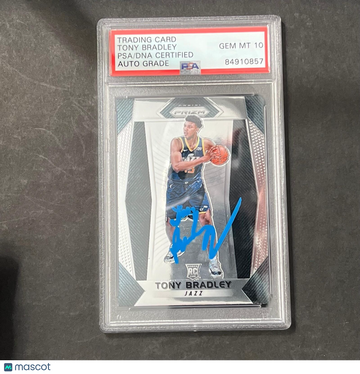 2017-18 Panini Tony Bradley #118 Prizm PSA 10 Auto 10