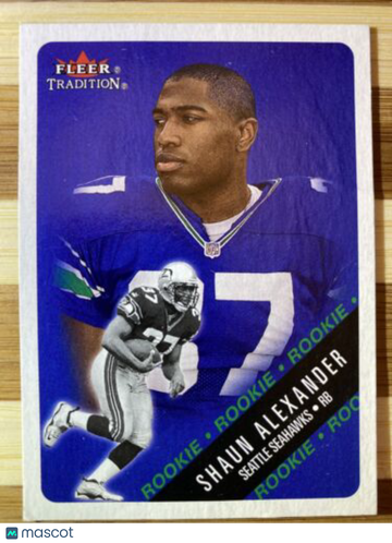 Shaun Alexander 2000 Fleer Tradition Rookie Card #331 NFL Seattle Seahawks