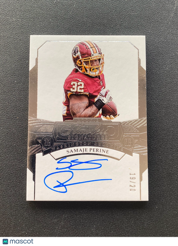1920 Samaje Perine Silver Rookie