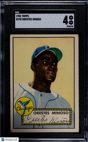 1952 Topps Orestes Minoso #195 SGC 4