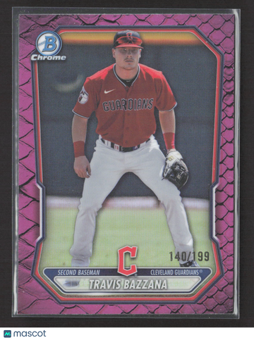 2025 Bowman Chrome Travis Bazzana #BCP-35 Pink Snakeskin /199
