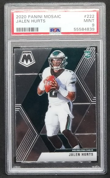 2020 Mosaic Rookie Jalen Hurts #222 PSA 9 RC