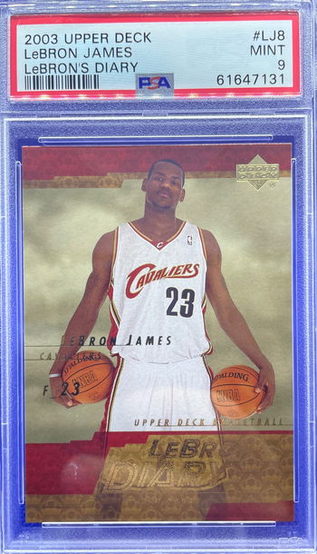 2003-04 LEBRON JAMES UPPER DECK LEBRON’S DIARY PSA 9 MINT ROOKIE RC LJ8 CAVS