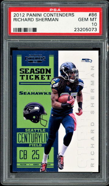 2012 Panini Contenders #86 Richard Sherman RC  PSA 10  Seahawks