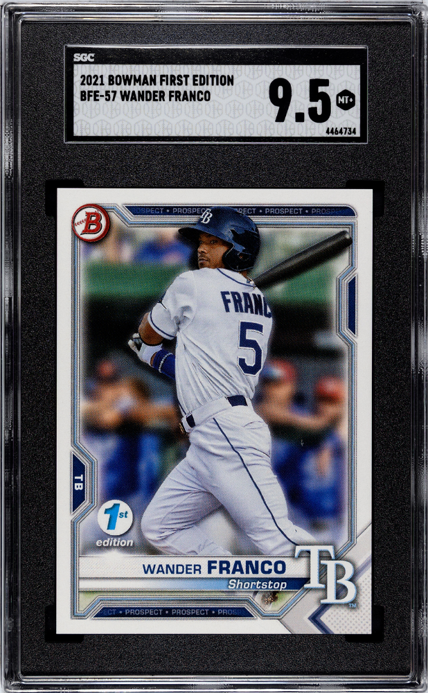 2021 Bowman First Edition Wander Franco #BFE-57 SGC 9.5