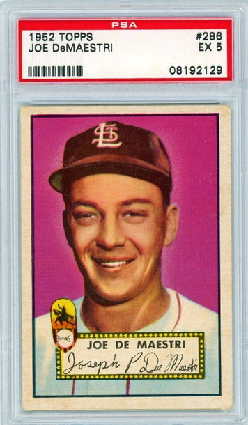 1952 Topps Joe DeMaestri #286 PSA 5 P1314
