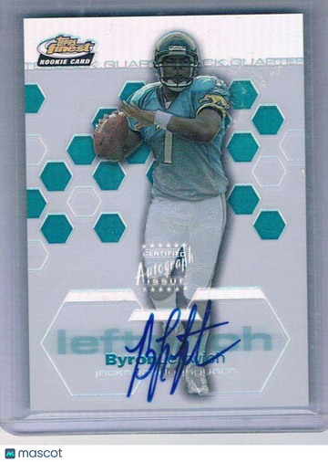 2003 Topps Finest Refactor Byron Leftwich #120 Rookie,Base Set,Autograph