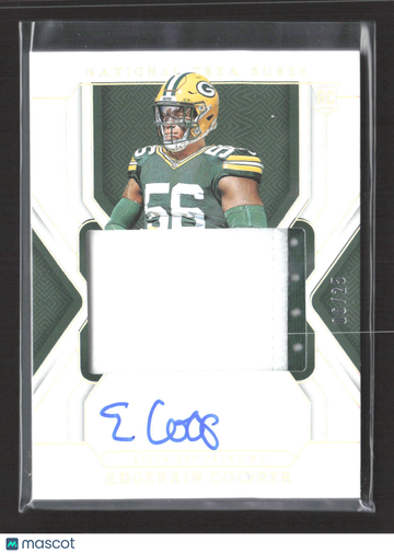 2025 Panini National Treasures Edgerrin Cooper #203 Patch Memorabilia