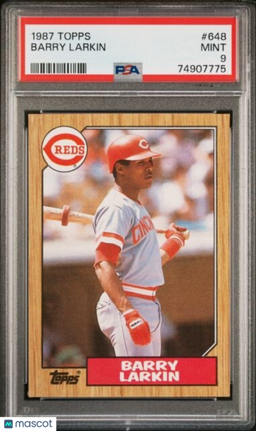 1987 Topps Barry Larkin #648170 Rookie PSA 9