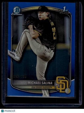 2025 Bowman Draft Michael Salina #BDC-76 Chrome Refractor