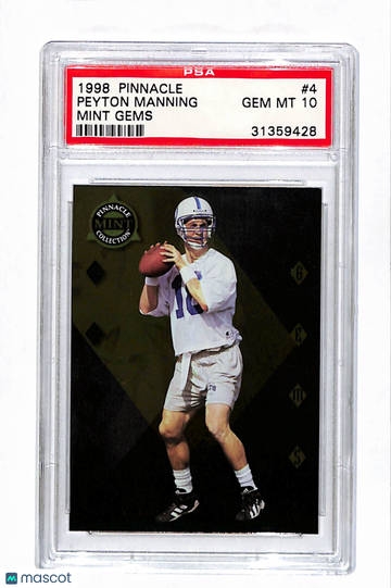 1998 Pinnacle Mint Collection Mint Gems Peyton Manning #4 PSA 10