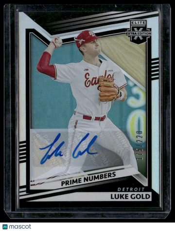 2022 Panini Elite Extra Edition Luke Gold #147 Prime Numbers Signatures A AU,SN