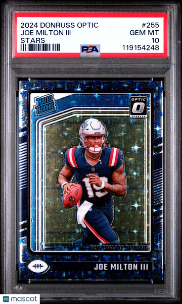 2024 Panini Donruss Optic Joe Milton III #255 Stars PSA 10