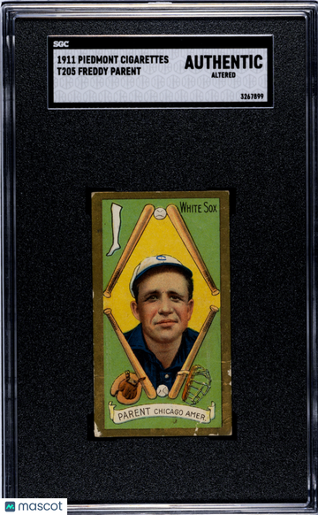 1911 Piedmont Cigarettes (T205) Freddy Parent SGC A