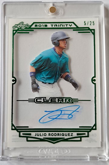  2019 LEAF TRINITY Julio Rodriguez RC Autograph AUTO CLEAR Green #5/25