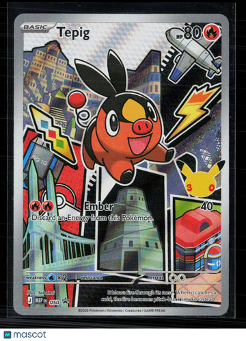 Pokemon 2026 Mega Evolution – Perfect Order Tepig #050