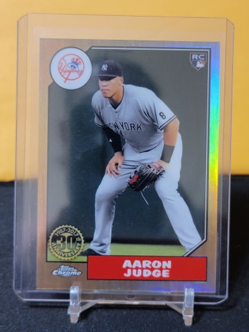 2017 topps chrome aaron judge rookie refractor rare