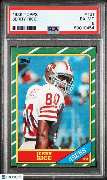 1986 Topps Jerry Rice #161 PSA 6