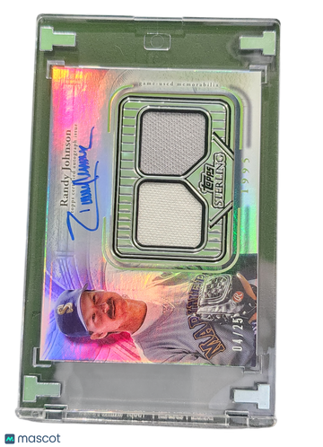 2023 Topps Sterling Randy Johnson #SSA-RJ /25 Game-used memorabilia Sterling Seasons Autographed Relic Card