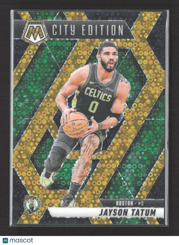 2025 Panini Mosaic Prizm City Edition Jayson Tatum #287 Green /3
