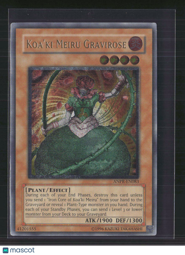 Ancient Prophecy Koa'ki Meiru Gravirose Ultimate Rare 1st Edition