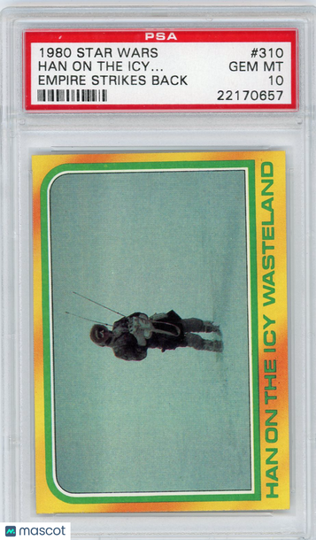 1980 Star Wars Empire Strikes Back Han On The Icy.. . #310 PSA 10