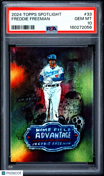 Freddie Freeman 2024 Topps Spotlight Home Field Advantage Short Print PSA 10 #33