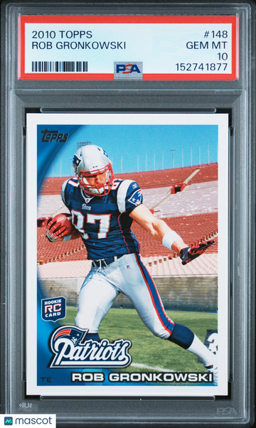 2010 Topps Rob Gronkowski #148 Rookie Rookie PSA 10
