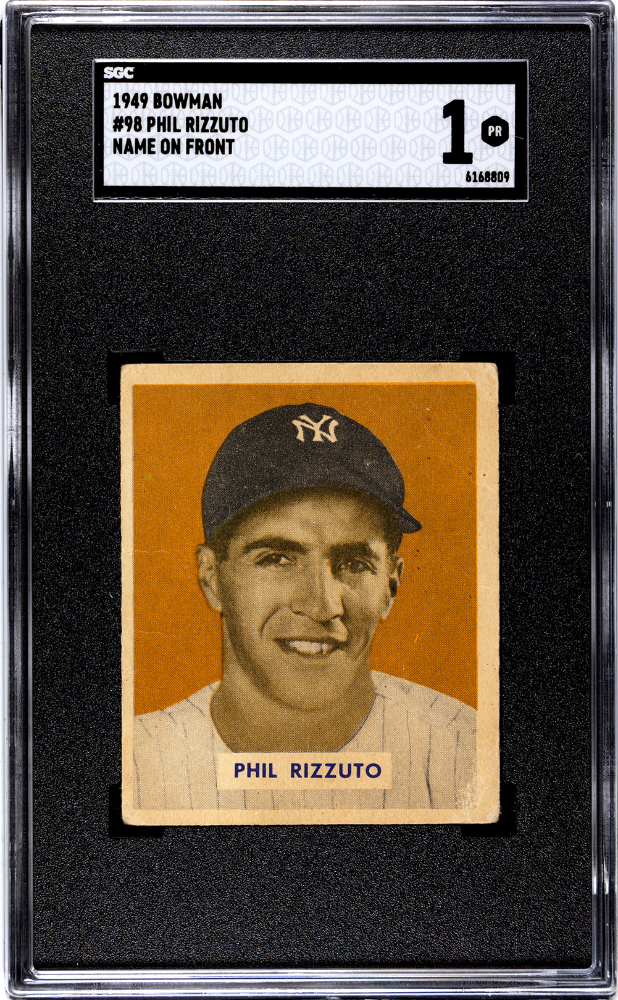 1949 Bowman Phil Rizzuto #98 Name On Front SGC 1