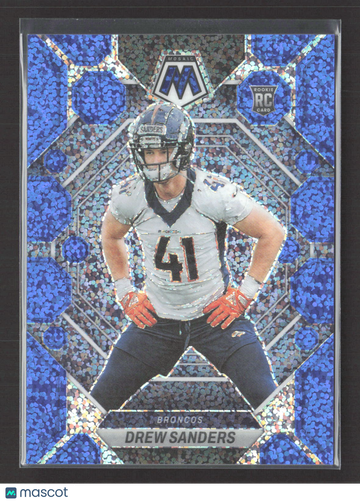 2023 Panini Mosaic Football Drew Sanders #318 Blue Prizm RC 51/93
