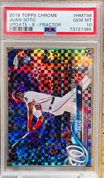 2018 Juan Soto XFractor RC /99 PSA 10 